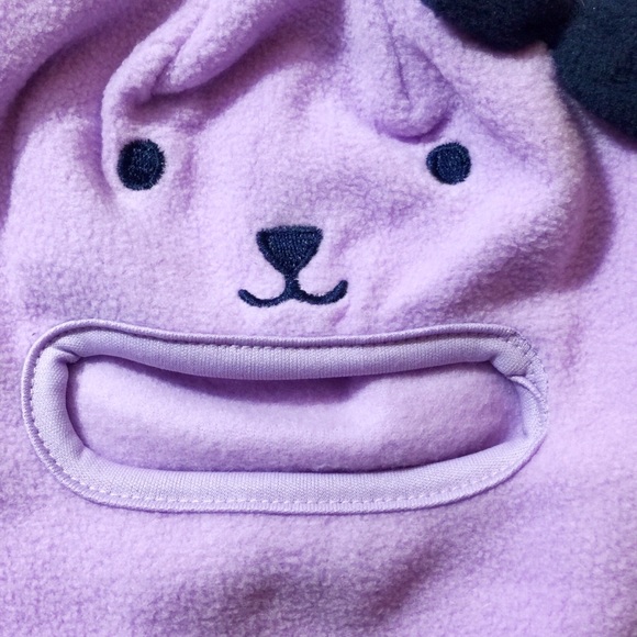 NWT Joe Fresh Toddler Purple Fleece Balaclava Hat - Picture 4 of 8